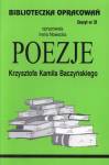 Biblioteka opracowań Poezje Krzysztofa Kamila Baczyńskiego