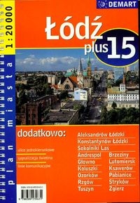Łódź plus 15 plan miasta