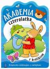 Akademia czterolatka z królikiem Książeczka edukacyjna z naklejkami