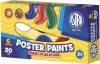 Farby plakatowe Astra 6 kolorów - 20 ml