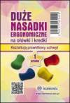 Duże nasadki ergonomiczne na ołowki i kredki 1 szt 