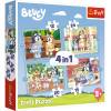 Puzzle 4w1 Bluey i jego świat <span class=