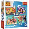 Puzzle 4w1 Zwariowane Minionki TREFL