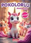 Pokoloruj. Jednorożce z naklejkami