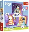 Puzzle 3w1 (20+36+50 el.) Poznaj Bluey