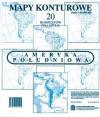 Ameryka Południowa. Zestaw sześciu map konturowych 1:60 000 000