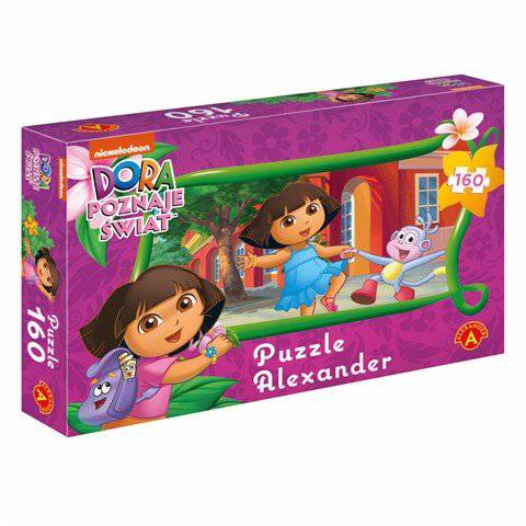 Puzzle Dora poznaje świat 160 elementów